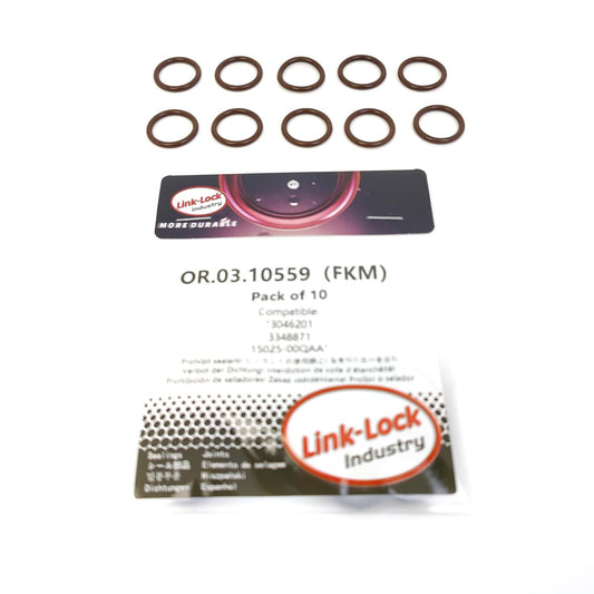 LINK-LOCK 6PCS OR.03.10558 FKM Viton Sealing O-Ring Kit of Engine valve cover CAM hole A0179974748 For MERCEDES-BENZ