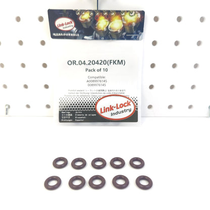 LINK-LOCK 10個 OR.04.20420 FKM フューエルインジェクションポンプ用ビトンOリングキット A0089976145 0089976145 メルセデスベンツ用