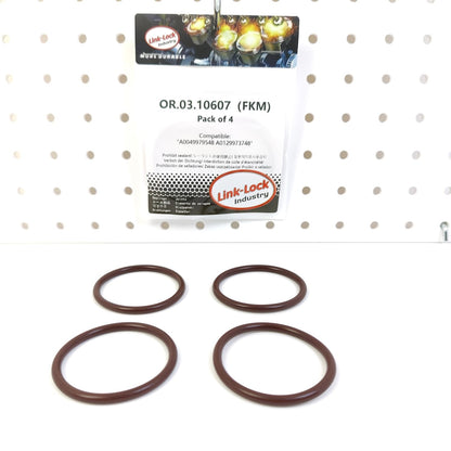 LINK-LOCK 4PCS OR.03.10607 FKM Viton Sealing O-Ring Kit of Turbocharger A0049979548 A0129973748 For MERCEDES-BENZ