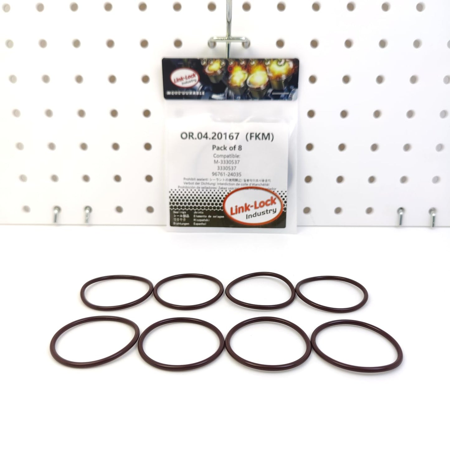 LINK-LOCK 8PCS OR.04.20167 FKM Viton Sealing O-Ring Kit of Water Pump M-3330537 3330537 96761-24035 for CUMMINS for TOYOTA