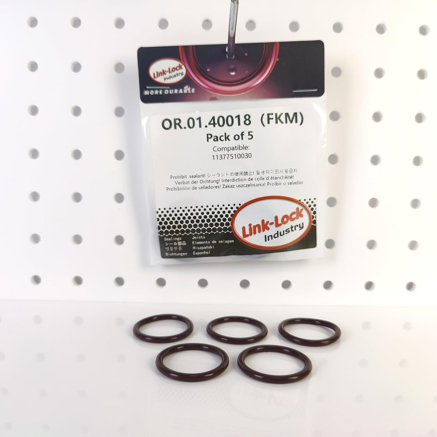 LINK-LOCK 5PCS FKM Viton OR.01.40018 Engine Positioning sleeve O-RING gasket 11377510030 for BMW N46