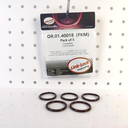 LINK-LOCK 5PCS FKM Viton OR.01.40018 Engine Positioning sleeve O-RING gasket 11377510030 for BMW N46