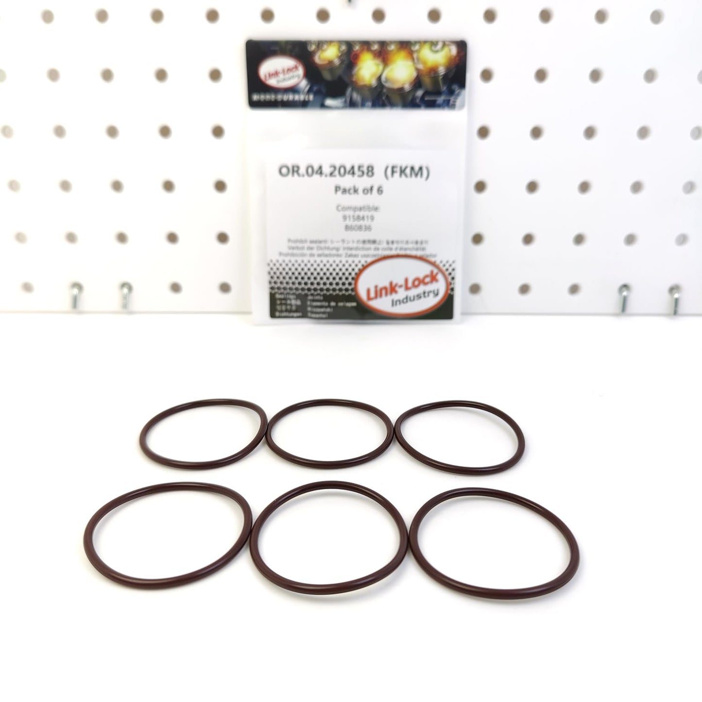 LINK-LOCK 6PCS OR.04.20458 FKM Viton Sealing O-Ring Kit of Turbochager 9158419 860836 for MERCEDES-BENZ for OPEL