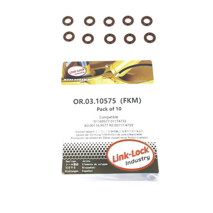 LINK-LOCK 10PCS OR.03.10575 FKM Viton 8×3 Sealing Universal O-Ring Kit 01169577 01174733 K0.00116.9577 K0.00117.4733 For DEUTZ For MAN