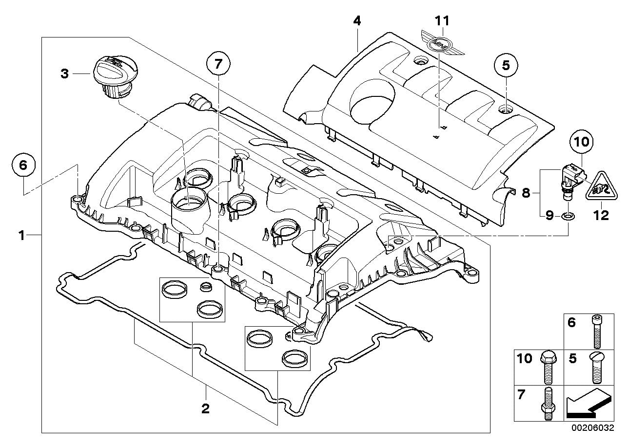 LINK-LOCK 10PCS FKM Viton OR.01.40009 Engine Camshaft sensor O-RING gasket 13627567572 for BMW N13 N12 N14 N16 N18