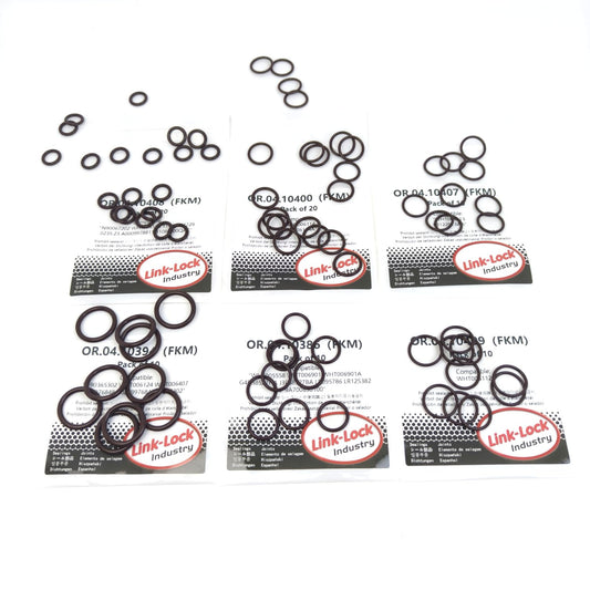 80PCS FKM Viton OK.01.10002 Turbocharged water pipe and oil pipe O-RING Kit WHT006901 LR095786 N90365302 WHT006114 WHT006113 N90067202 G4D38527HA J3P38527BA WHT006112 For AUDI For VW EA888