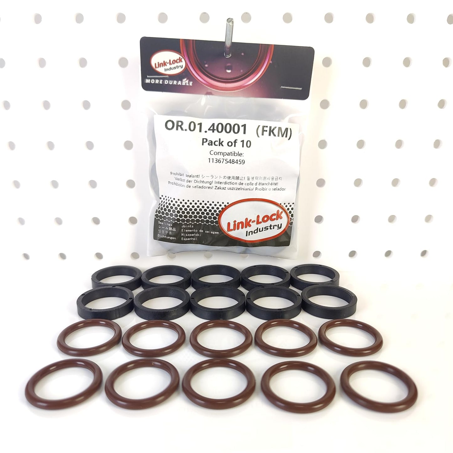LINK-LOCK 20PCS FKM Viton OR.01.40001 Engine VVT solenoid valve O-RING gasket 11367548459 for BMW N51 N52 N53 N54 N55 S55 S65