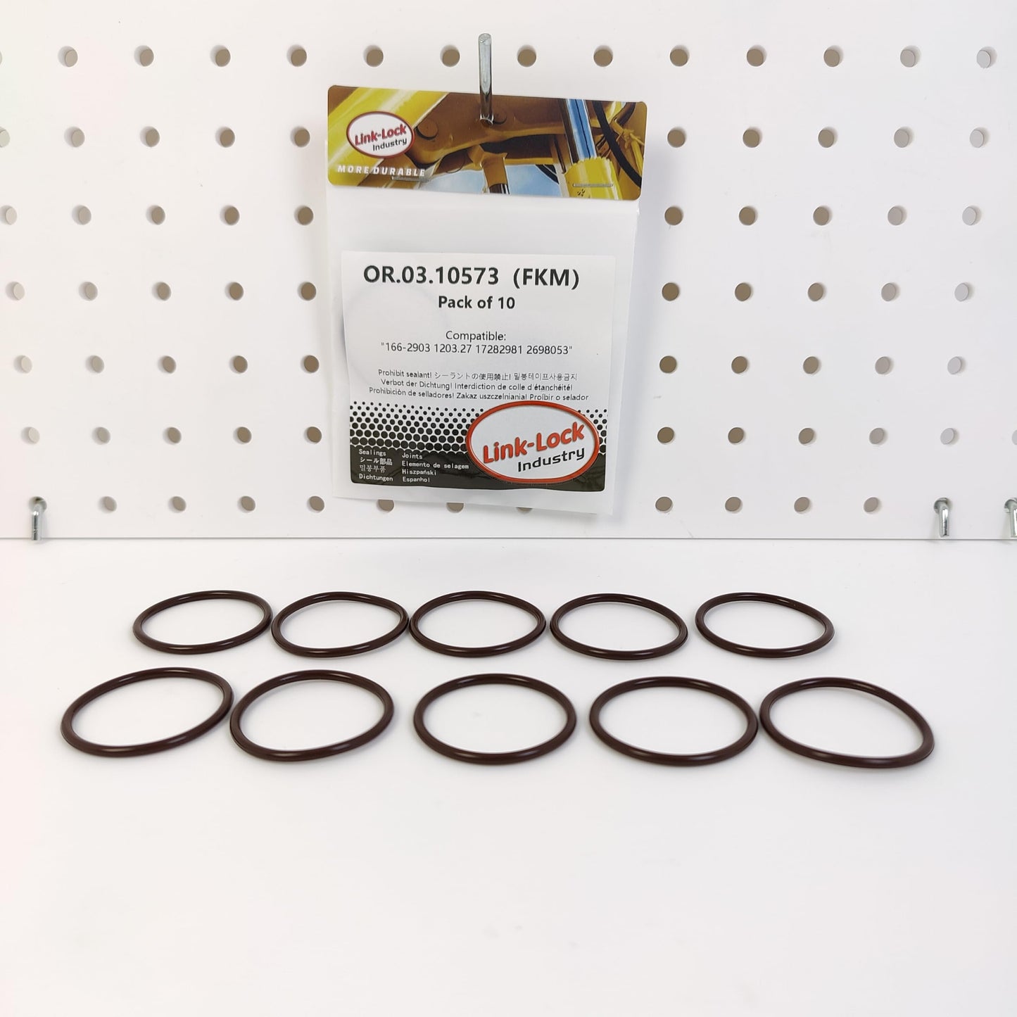 LINK-LOCK 10PCS OR.03.10573 FKM Viton 34.6×2.62 Sealing Universal O-Ring Kit 166-2903 1203.27 17282981 2698053 For SCANIA For CATERPILLAR For CITROËN For IVECO