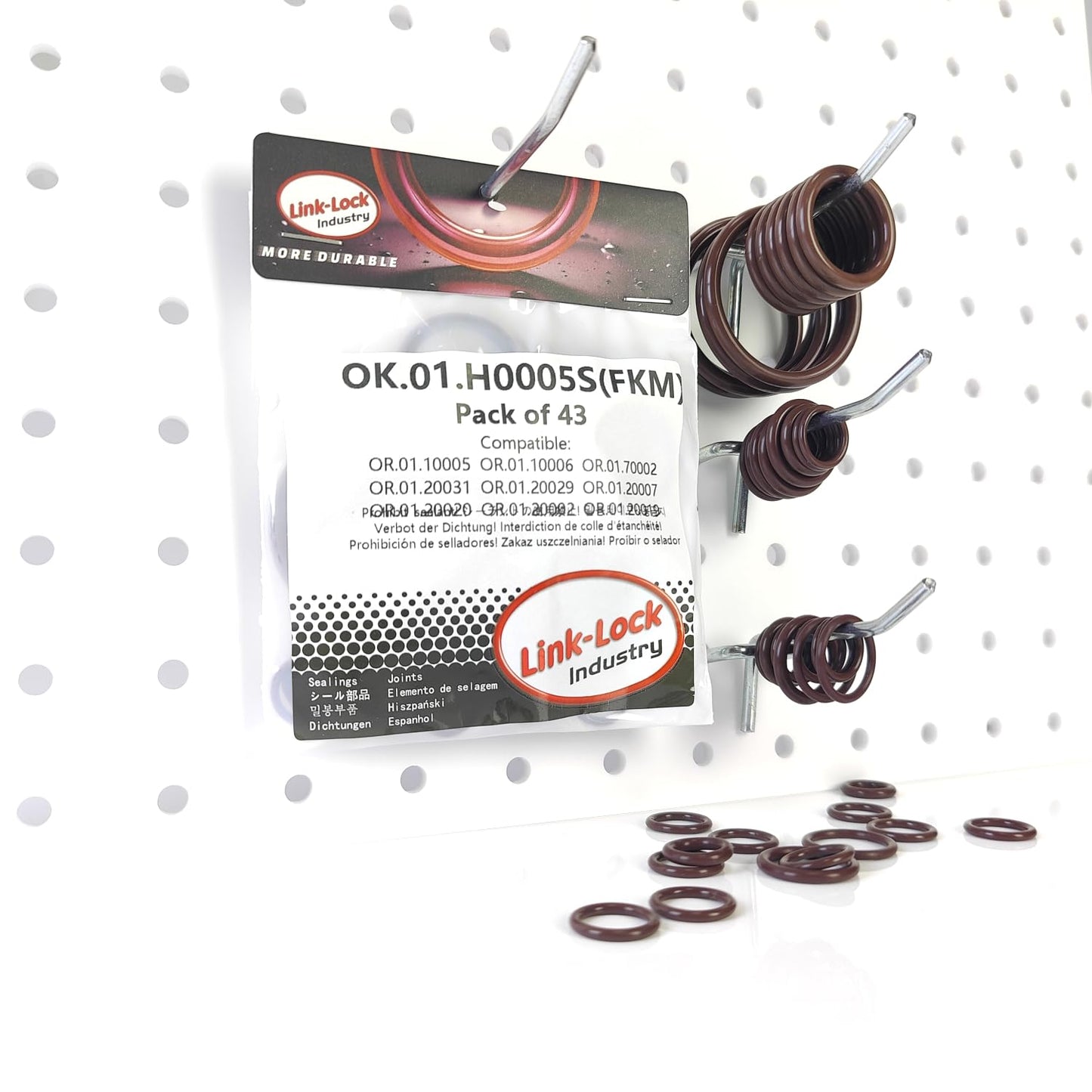 LINK-LOCK 43個 FKMバイトン OK.01.H0005S エンジン冷却水パイプ/ウォーターホースOリングキット 11427558936 11427563453 17211742636 BMW N54 E90 E91 E92 E93 335I用