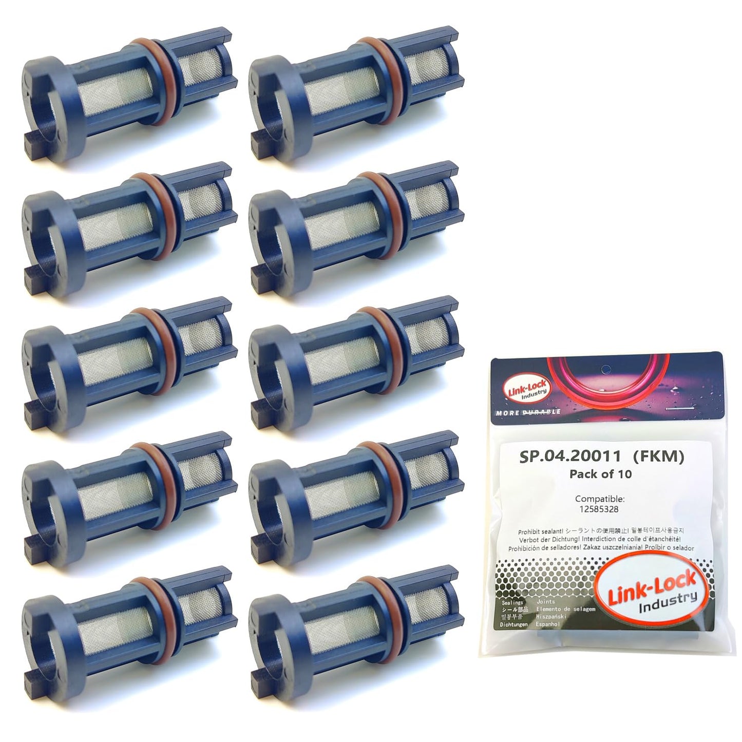 LINK-LOCK 10PCS SP.04.20011 oil pressure sensor filter 12585328 for GM-V8 LR4 LY2 LM7 L59 LFA LQ4 L92 4.8L 5.3L 6.0L