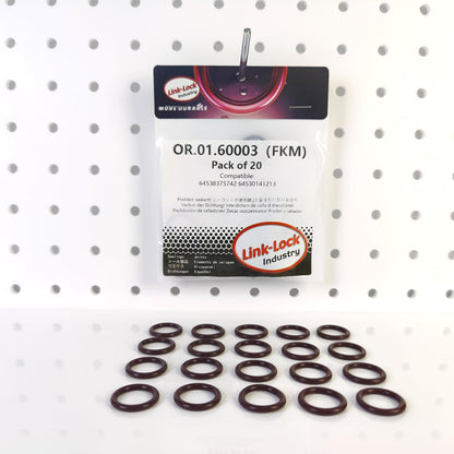 20PCS FKM OR.01.60003 O-Ring Gasket for air Conditioning Pipe 64538375742 64530141213 for BMW All
