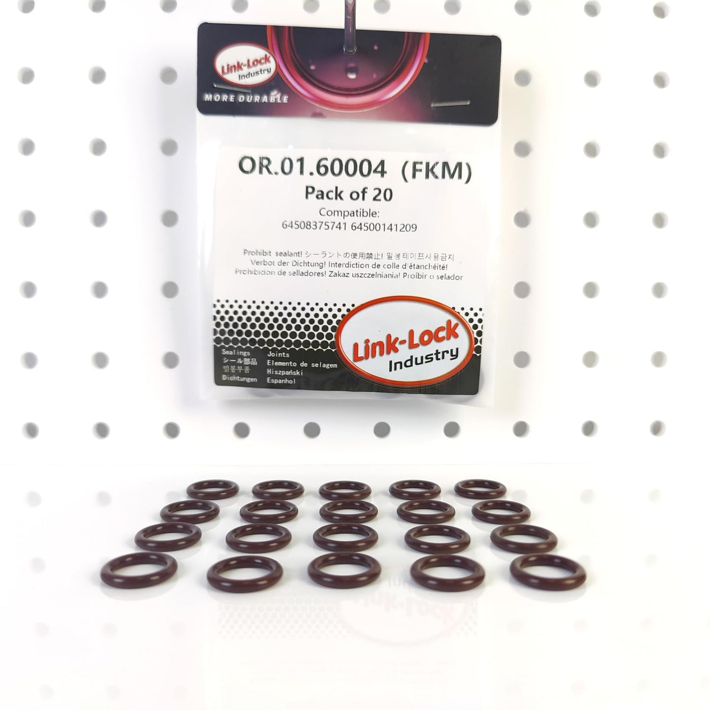 20個 OR.01.60004 FKM Oリングガスケット エアコンパイプ用 64508375741 64500141209 BMW全般